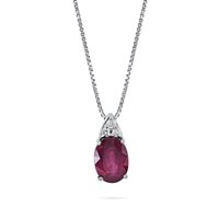Collier Promesse Femme in Or Rubino 0.40 Ct CFGO1BR - CFGO1BR